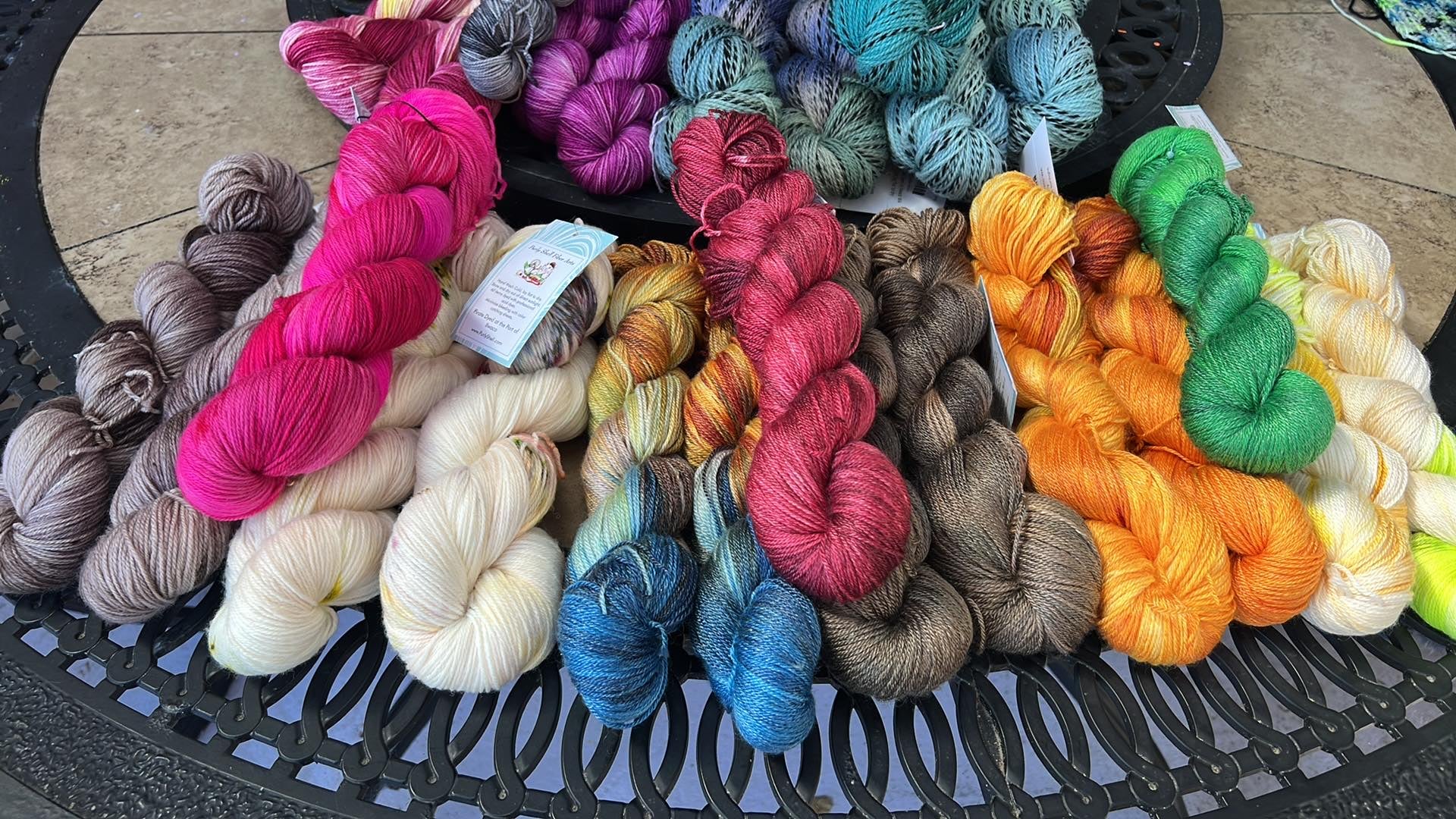 Shawl Kits for the 2023 Steven West MKAL Purly Shell Fiber Arts llc